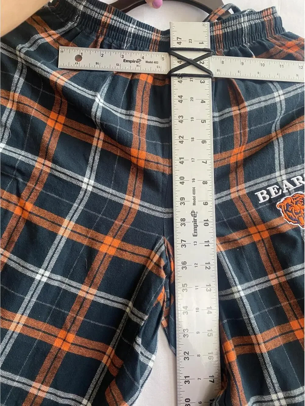 Chicago Bears Plaid Flannel Lounge Pants Small